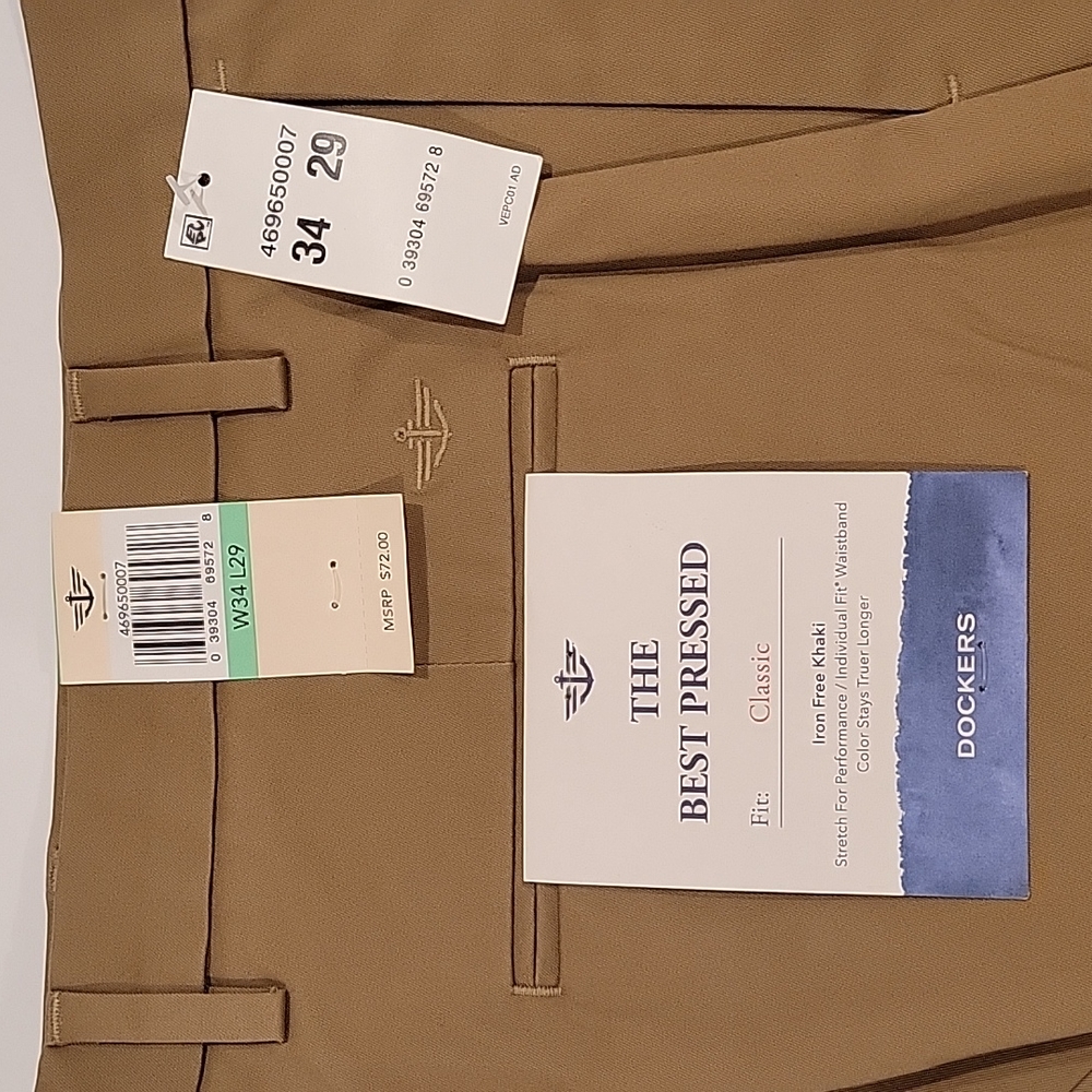 Dockers Men's Classic Fit Khaki Casual Pants - Picture 2 of 7